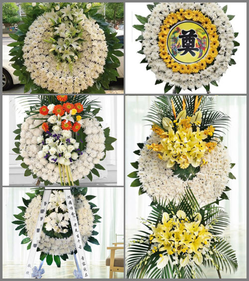 河南郑州新密市袁庄乡花圈速递