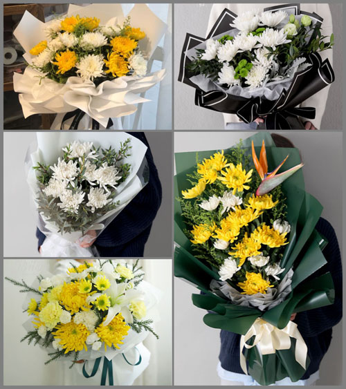 河南郑州新密市袁庄乡白事花束代送